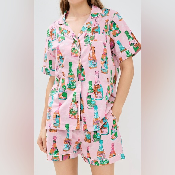 Printfresh Other - Printfresh Pajama Set Pop the Bubbly Size Small Maximalism Summer Vacation